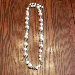 Vintage Faux Pearl and Beaded Necklace
